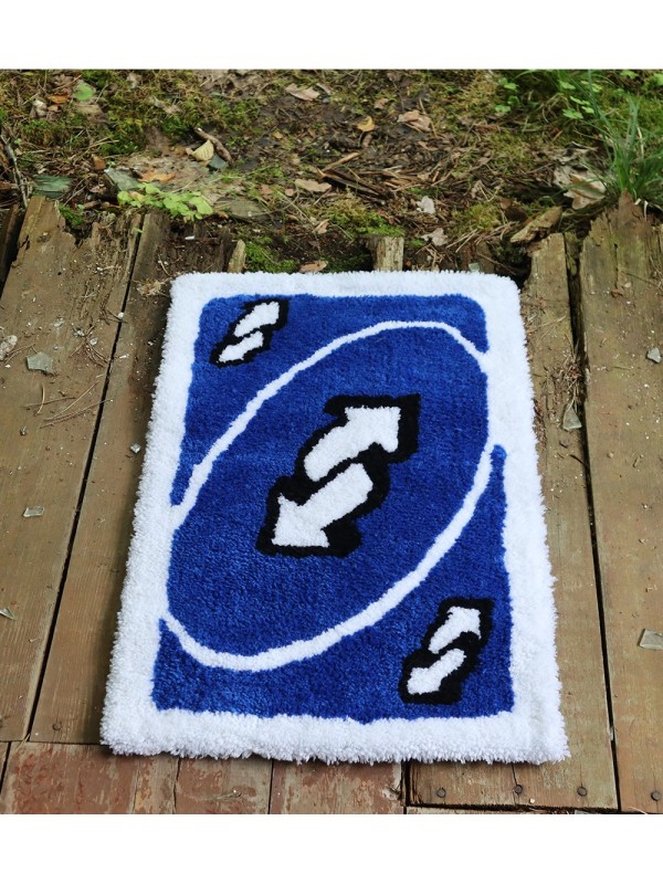 Handmade rug - Uno Reverse card | KLM LAB.